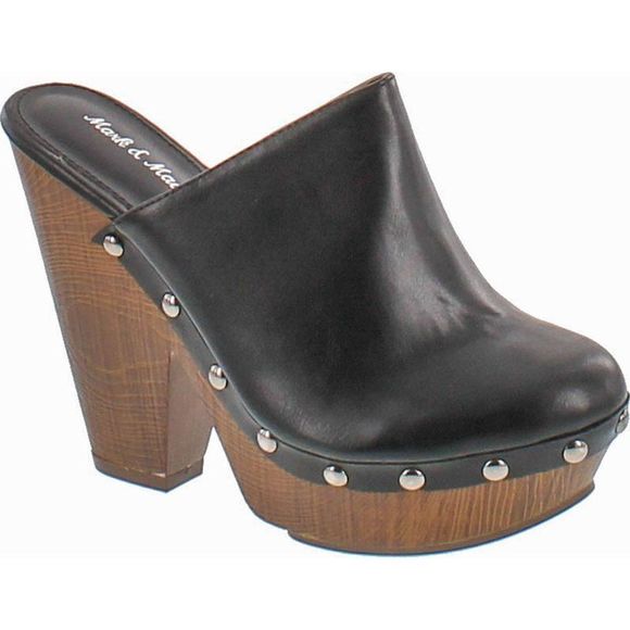 Mark and Maddux ANTONIO-06 Black Womens clogs-and-mules-shoes 6 NEW - Picture 1 of 4